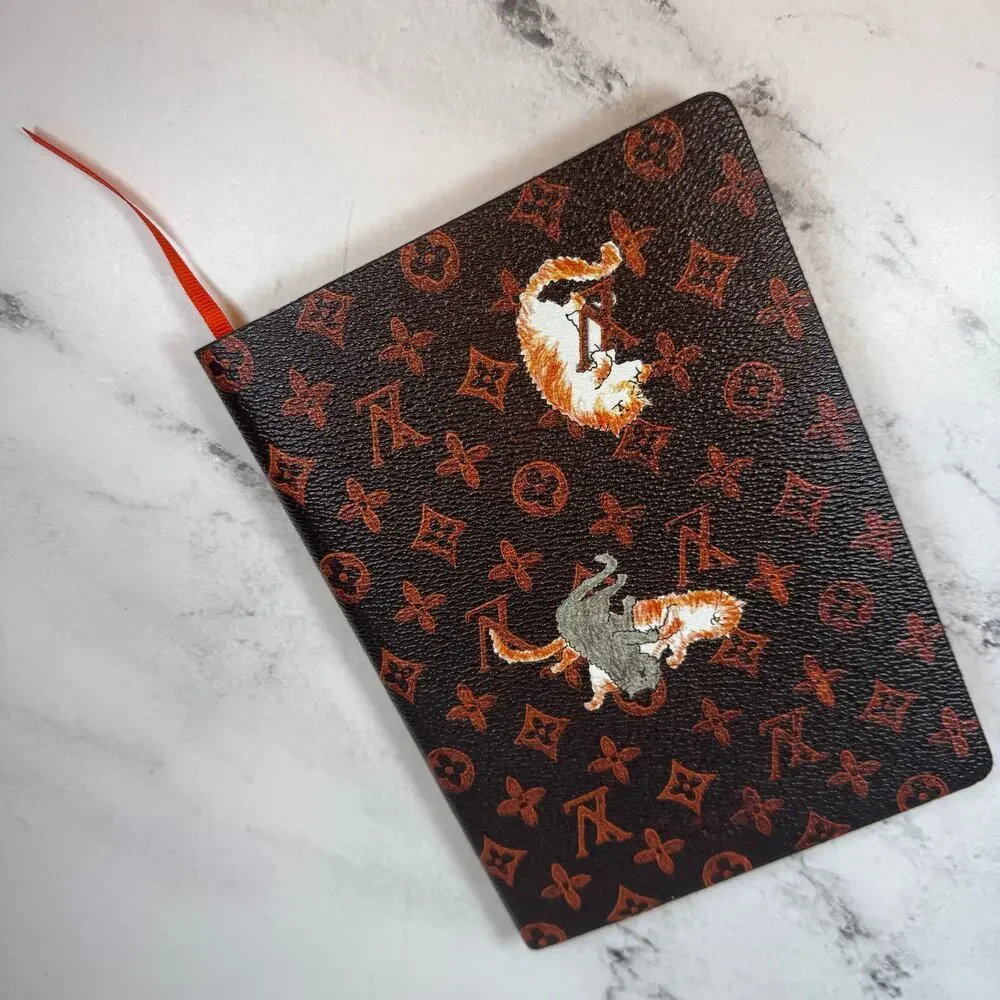 Louis Vuitton Catogram Notebook Monogram Cats Grace Coddington Canvas LV